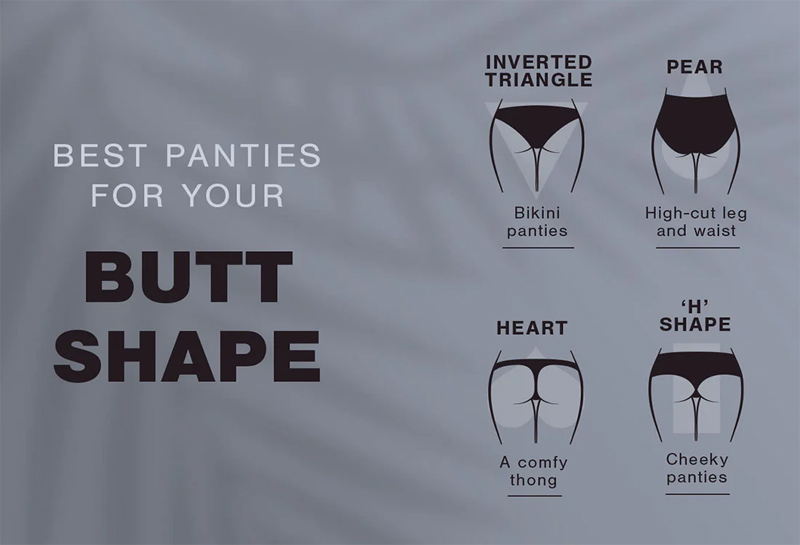 The Best Panties for Your Butt Shape: How to Accent Your Body Type with the Perfect Pair of Underwear